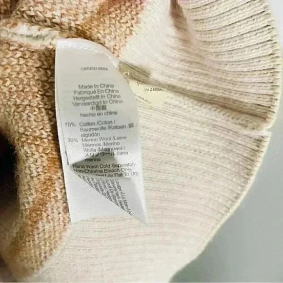 NEW Madewell Pearldale Turtleneck Sweater Windowpane Preppy Cozy Merino Wool - Picture 4 of 9